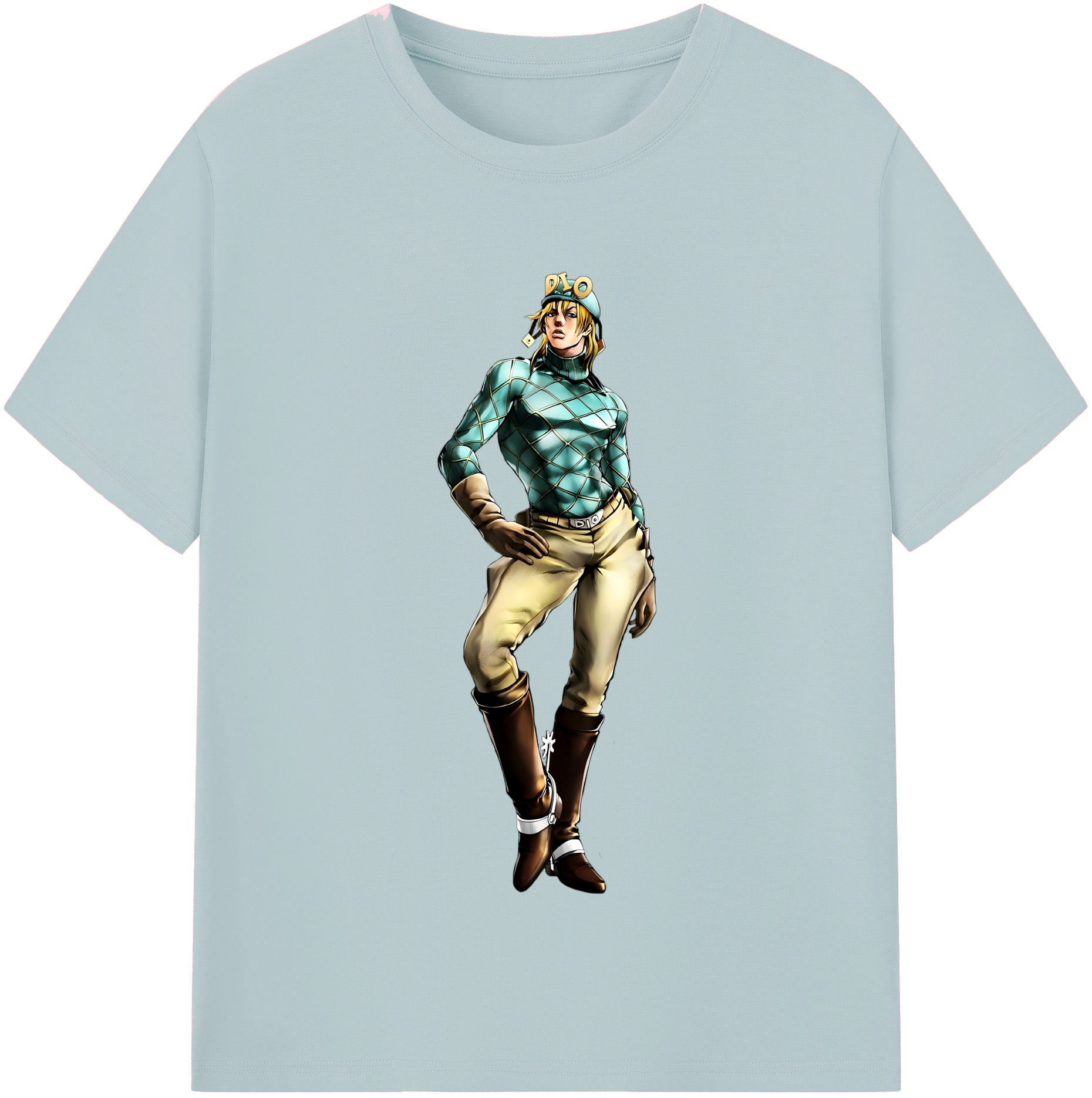 （画像用） ジョジョの奇妙な冒険 ディオ?ブランドー JoJo's Bizarre Adventure Dio Brando 綿100％半袖Tシャツ（フロントプリント）